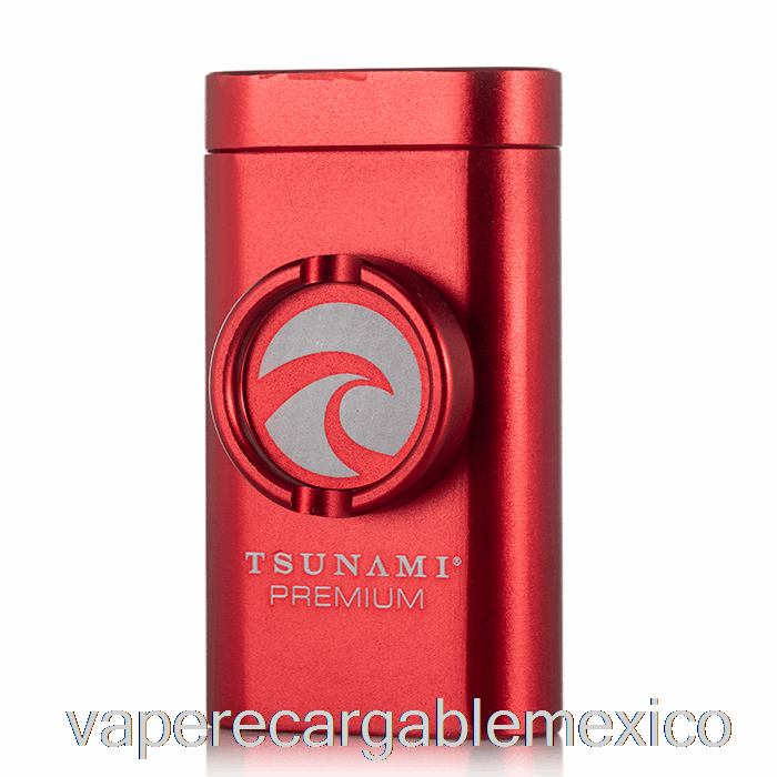 Vape Recargable Tsunami Dugout Y Molinillo Rojo